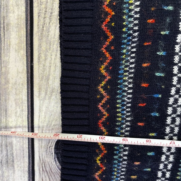 Vintage style Bass Blue and Orange Knit Sweater - Picture 7 of 7